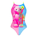 Costume intero donna da allenamento IBIZA 234IF - Pinkbone, dettaglio del modello