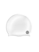 Cuffia silicone - Bianca Logo Nero Piccolo — cuffia da nuoto, BONESWIMMER Made in Italy