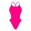 Costume intero donna da mare Milano - Fuxia Fluo, vista frontale