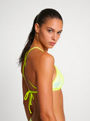 Women's training bikini top BONDI 002BF - Yellow