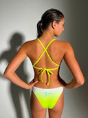 Women's training bikini bottom MALIBU 005MF - Yellow