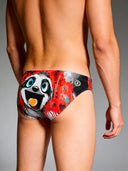 Slip da nuoto uomo da allenamento H2OTTO 432H - Bradipo vista 2 — costume da nuoto uomo, BONESWIMMER Made in Italy