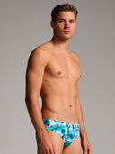Slip da nuoto uomo da allenamento H2OTTO 425HF - Camouflage — costume da nuoto uomo, BONESWIMMER Made in Italy