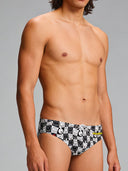 Slip da nuoto uomo da allenamento H2OTTO 433H - Fumetto — costume da nuoto uomo, BONESWIMMER Made in Italy