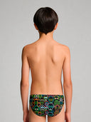 Slip da nuoto bambino da allenamento H2OTTO 436HF - Skull tribe, vista posteriore