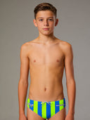 Boys' training swim briefs H2OTTO 429HF - Bro, front view