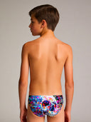 Slip da nuoto bambino da allenamento H2OTTO 428H - Glitch, vista posteriore