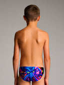 Slip da nuoto bambino da allenamento H2OTTO 439HF - Polpoctus, vista posteriore