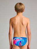 Slip da nuoto bambino da allenamento H2OTTO 438HF - Puma, vista posteriore
