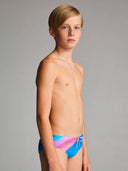 Slip da nuoto bambino da allenamento H2OTTO 438HF - Puma, vista frontale