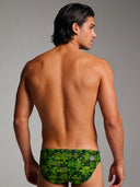 Slip da nuoto uomo da allenamento H2OTTO 426H - Puzzle vista 2 — costume da nuoto uomo, BONESWIMMER Made in Italy