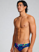 Slip da nuoto uomo da allenamento H2OTTO 434HF - Shark wave — costume da nuoto uomo, BONESWIMMER Made in Italy