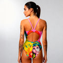 Costume intero donna da allenamento IBIZA 221I - Illusa, vista posteriore