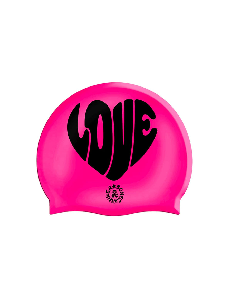 Gorro de natación de silicona — Love