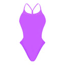 Costume intero donna da mare Milano - Lilla, vista frontale
