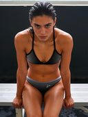 Women's training bikini bottom MALIBU 003M - Black