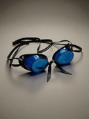 Occhialini Svedesi Mirror con silicone Soft Frame - Blu Specchio Blu — occhialini da nuoto, BONESWIMMER Made in Italy