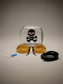 Occhialini Svedesi con silicone Soft Frame - Arancione vista 2 — occhialini da nuoto, BONESWIMMER Made in Italy