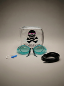 Occhialini Svedesi con silicone Soft Frame - Verde vista 2 — occhialini da nuoto, BONESWIMMER Made in Italy