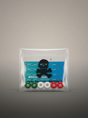 Perline Tricolore Per Elastico Occhialini (Set 6) — occhialini da nuoto, BONESWIMMER Made in Italy