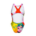 Costume intero donna da allenamento PINUP 521P - Illusa, vista posteriore