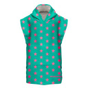 Poncho in microfibra 68POF - Menta stella pesca