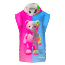 Poncho bimbo in microfibra 58POF - Pinkbone — telo in microfibra, BONESWIMMER Made in Italy