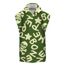 Poncho bimbo in microfibra 49PO - Verde Mil Logo Naturale — telo in microfibra, BONESWIMMER Made in Italy