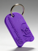 Portachiavi BONESWIMMER 3D - Tavoletta Viola vista 3 — portachiavi, BONESWIMMER Made in Italy