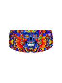 Parigamba uomo da allenamento UCLA 255UF - Blue skull vista 4 — costume da nuoto uomo, BONESWIMMER Made in Italy