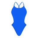 Costume intero donna da mare Milano - Turchese, vista frontale