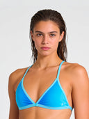 Women's training bikini top BONDI 004BF - Turquoise