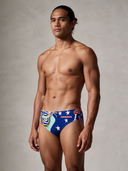 Slip da nuoto uomo da allenamento H2OTTO 402H - Medley: vista frontale indossato