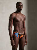 Slip da nuoto uomo da allenamento H2OTTO 349HF - Swimmers: vista frontale indossato
