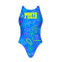 Costume intero bambina da allenamento PINUP 516PF - Galla, vista frontale