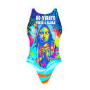 Costume intero bambina da allenamento PINUP 518PF - Aldilà, vista frontale