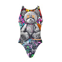 Costume intero bambina da allenamento PINUP 459PF - Psycho, vista frontale