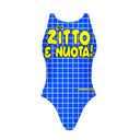 Costume intero bambina da allenamento PINUP 470P - Zitto E Nuota, vista frontale
