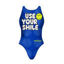 Costume intero bambina da allenamento PINUP 475PF - Use Your Smile, vista frontale