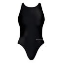 Costume intero bambina da allenamento PINUP 237P - Total Black, vista frontale
