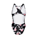 Costume intero bambina da allenamento PINUP 404P - Porky'S, vista posteriore