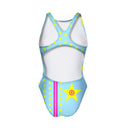 Costume intero bambina da allenamento PINUP 422P - Starz, vista posteriore