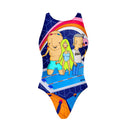Costume intero bambina da allenamento PINUP 429PF - Atomic, vista frontale