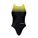 Costume intero bambina da allenamento PINUP 441PF - Nero Giallo, vista frontale