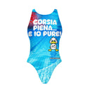 Costume intero donna da allenamento PINUP 432P - Piena, vista frontale