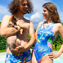 Parigamba uomo da allenamento UCLA 217UF - Margô vista 2 — costume da nuoto uomo, BONESWIMMER Made in Italy
