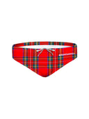 Slip da nuoto uomo da allenamento H2OTTO 423H - Tartan vista 3 — costume da nuoto uomo, BONESWIMMER Made in Italy