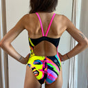 Costume intero donna da allenamento IBIZA 209IF - Icona, vista posteriore