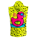 Poncho bimbo in microfibra 18POF - Duxy vista 2 — telo in microfibra, BONESWIMMER Made in Italy