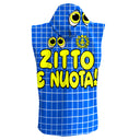 Poncho bimbo in microfibra 43PO - Zitto E Nuota vista 2 — telo in microfibra, BONESWIMMER Made in Italy